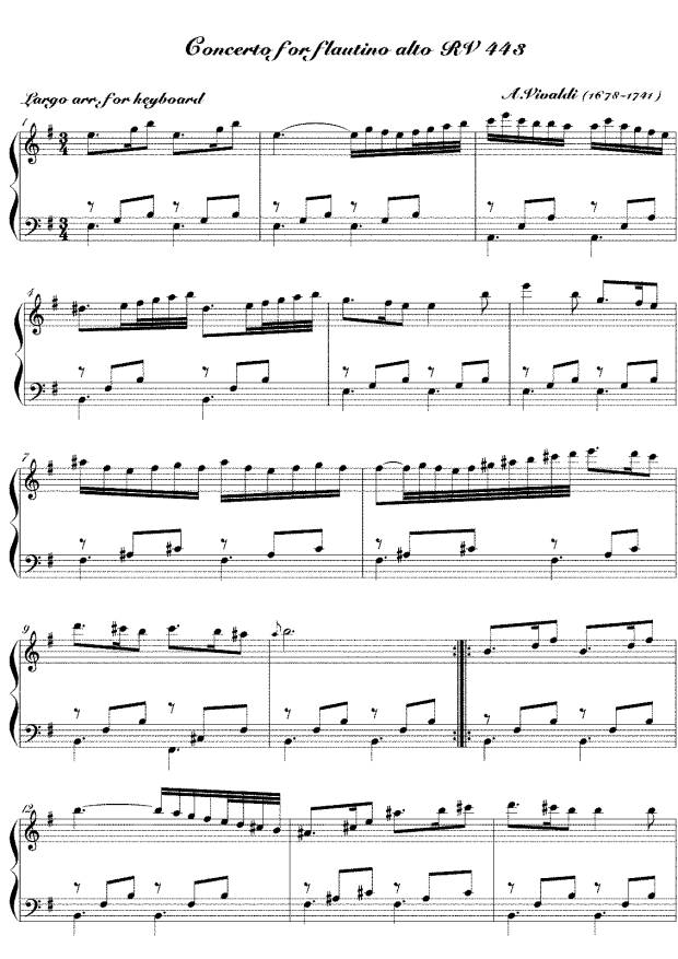 Vivaldi-melodia