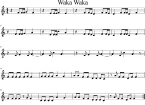 Waka Waka Shakira flauta